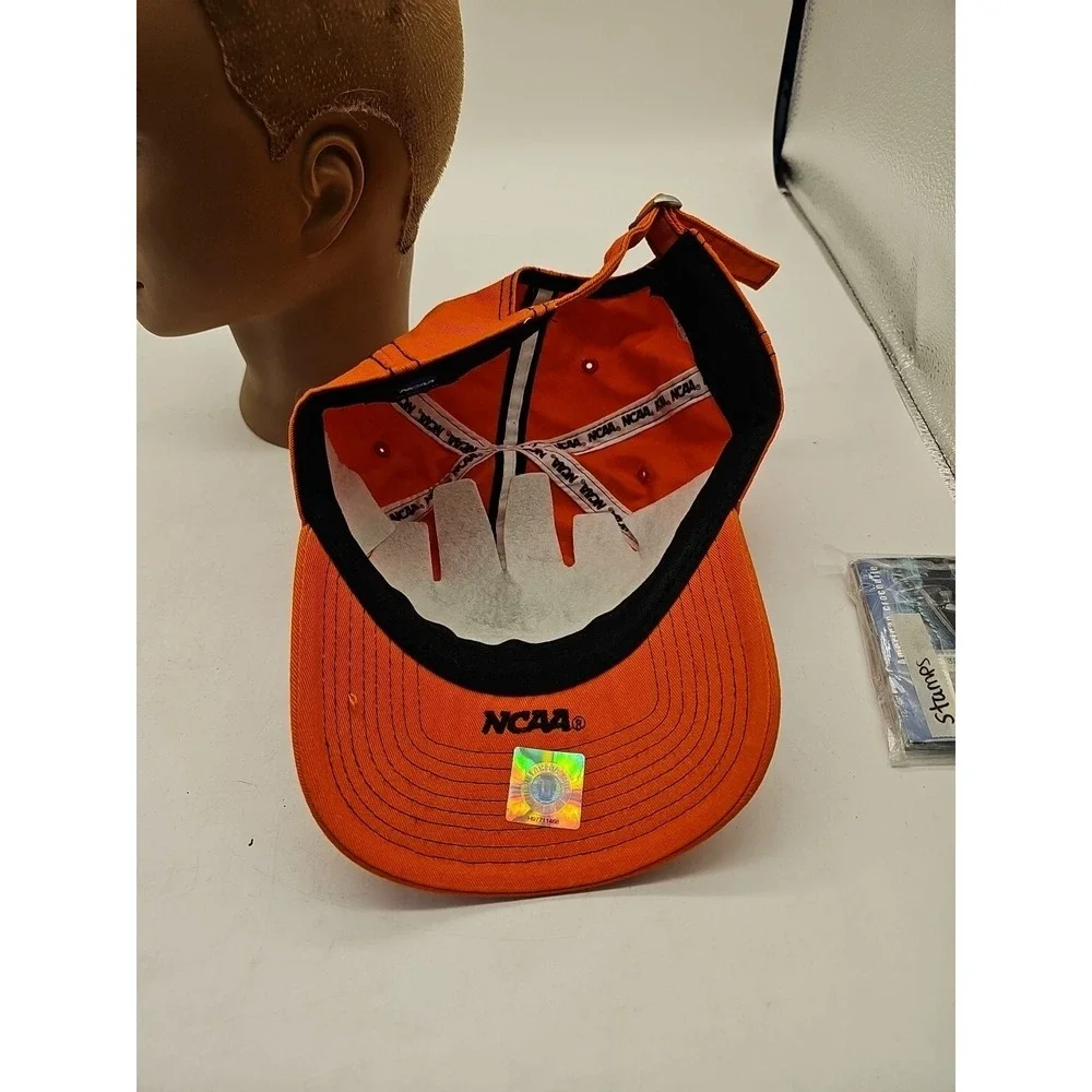 NCAA Classic Syracuse University Orange Embroidered Adjustable Buckle Strap Hat